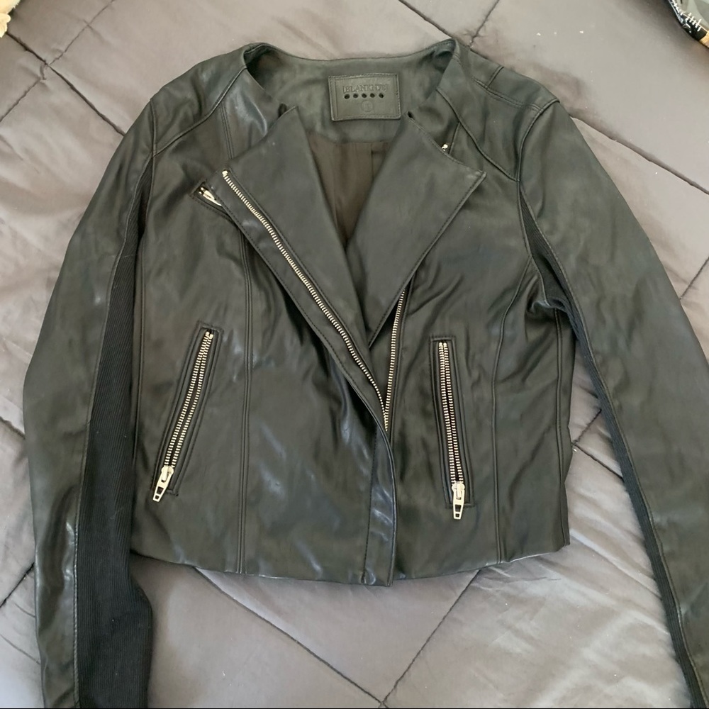 Blank NYC Leather Jacket Size S